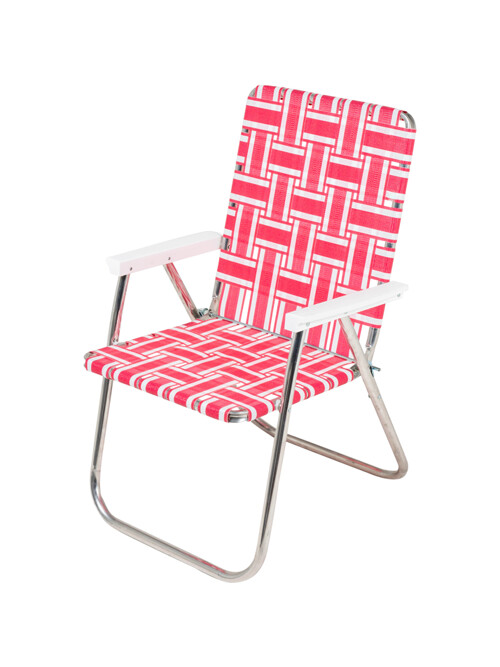 [Lawn Chair USA] 론체어 클래식 Pink & White DUW1414
