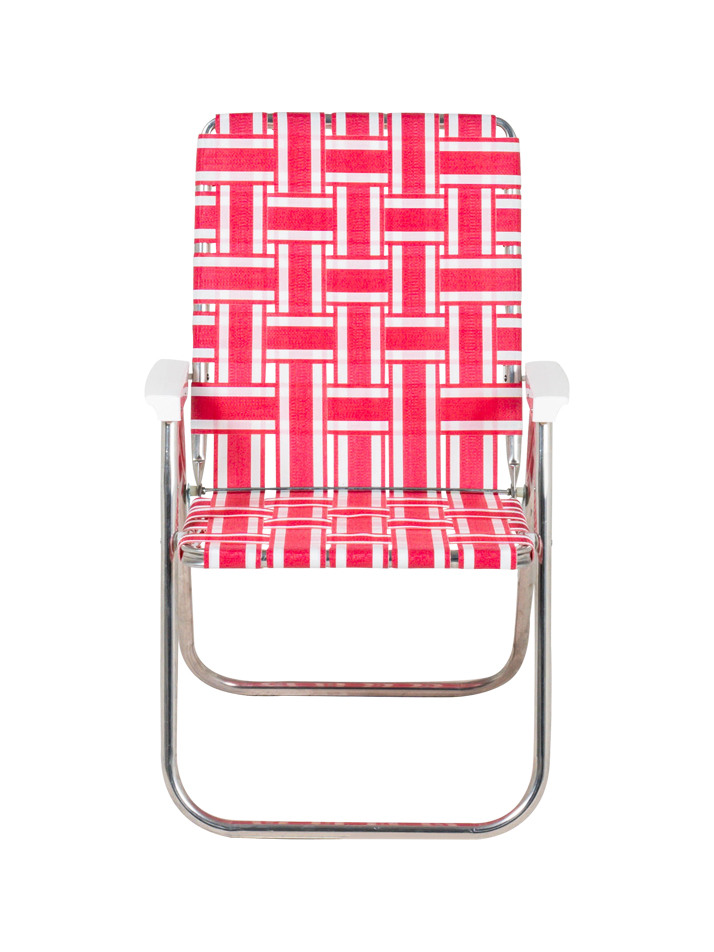 [Lawn Chair USA] 론체어 클래식 Pink & White DUW1414