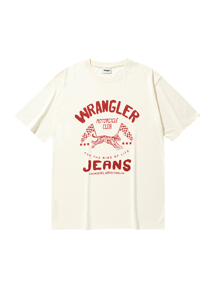 Flag Tiger T-shirt Ivory