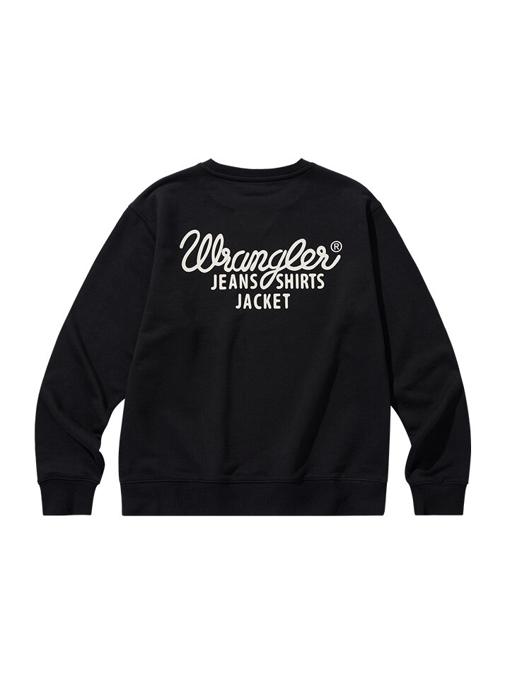 Rope Original Lettering Sweatshirt Black