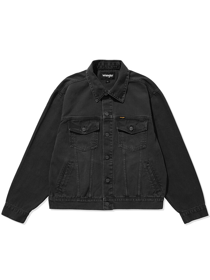 Washed Denim Jacket Black