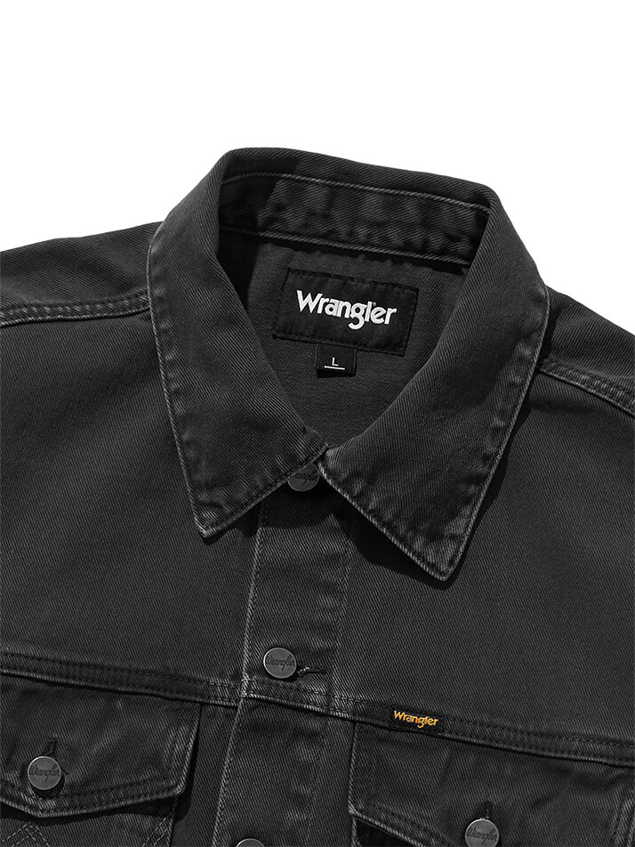 Washed Denim Jacket Black