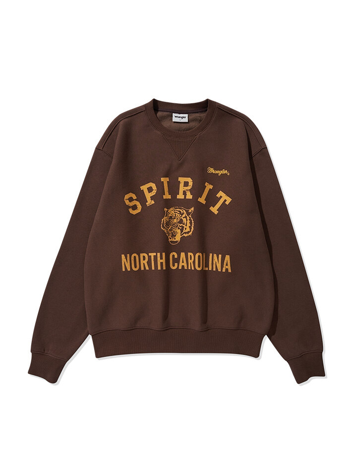 Arch Tiger Fleece Sweatshirt Brown