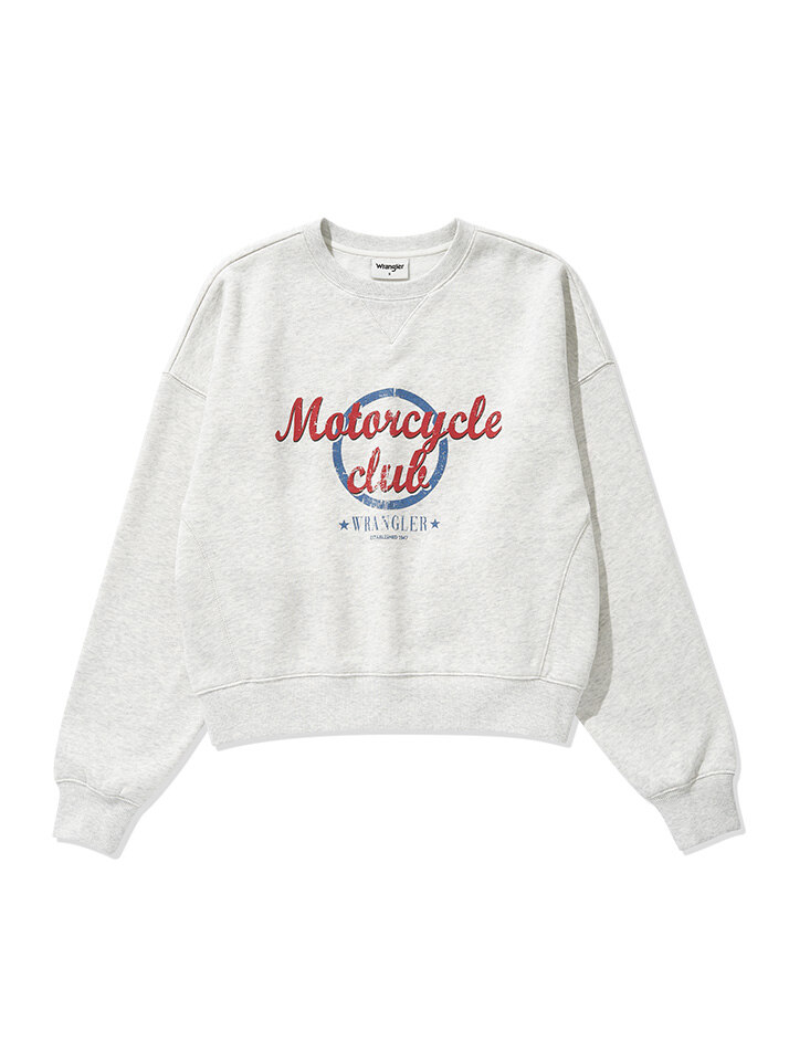 (W) Moto Club Fleece Sweatshirt Oatmeal