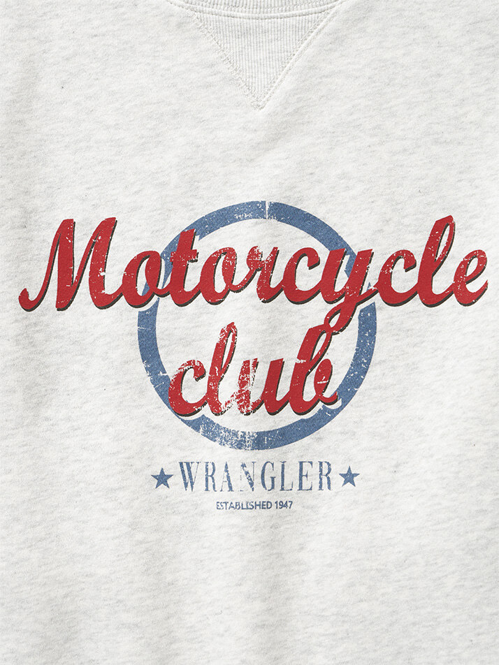 (W) Moto Club Fleece Sweatshirt Oatmeal