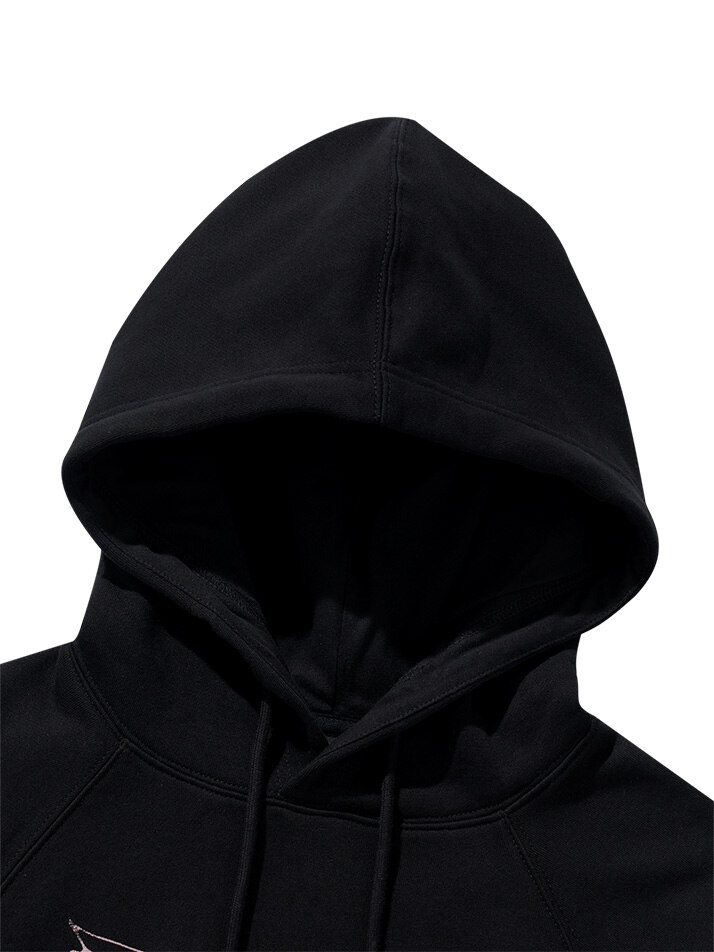 (W) Unicorn Fleece Hoodie Black