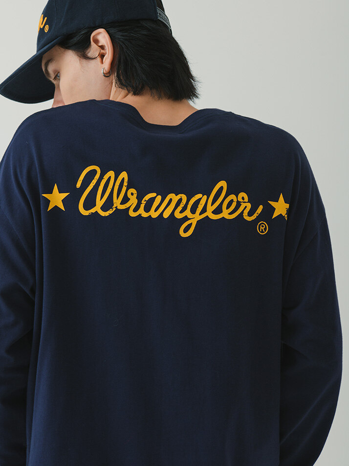 Back Logo Longsleeve T-shirt Navy