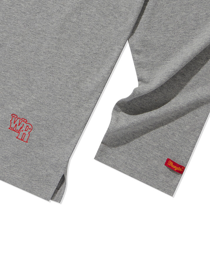 Back Logo Longsleeve T-shirt Melange Grey