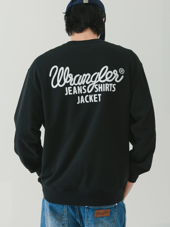 Rope Original Lettering Sweatshirt Black