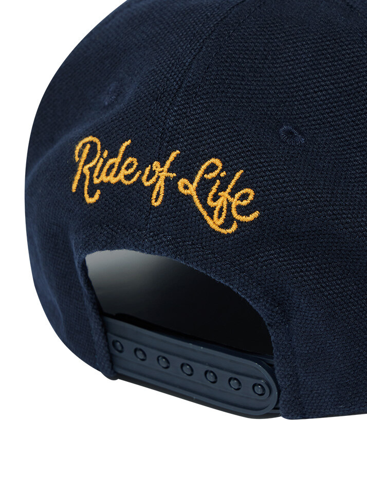 Rope Logo Chain Stitch Cap Navy
