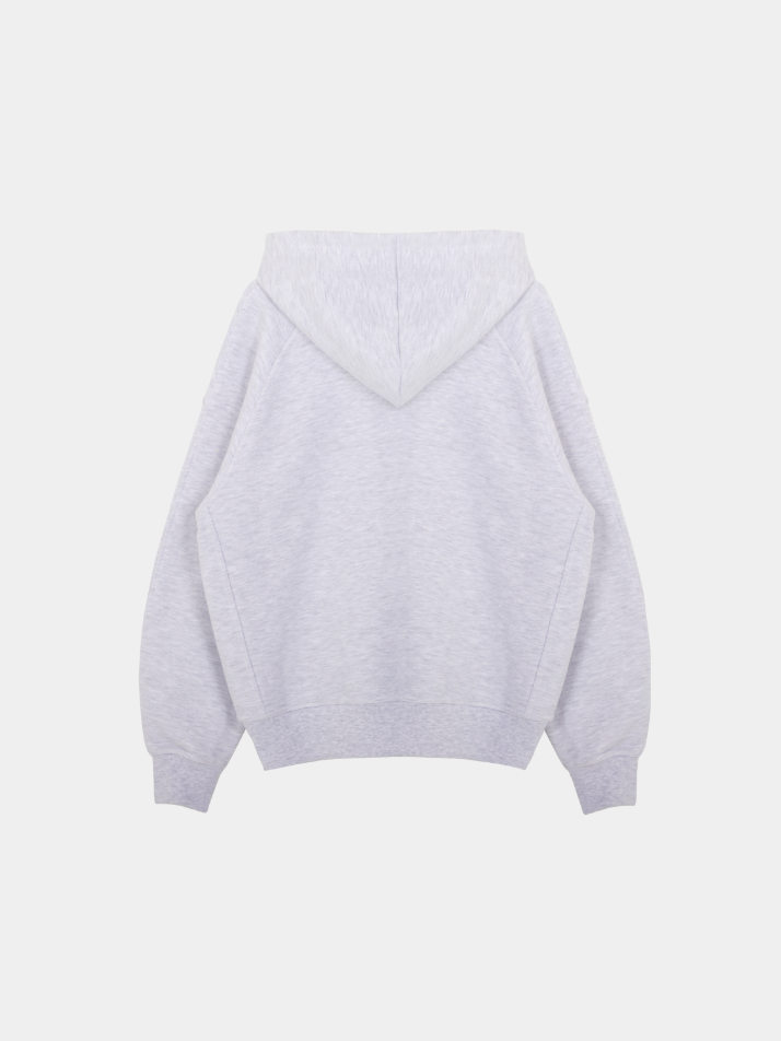 Classic Embroidery Hoodie_Bright Melange