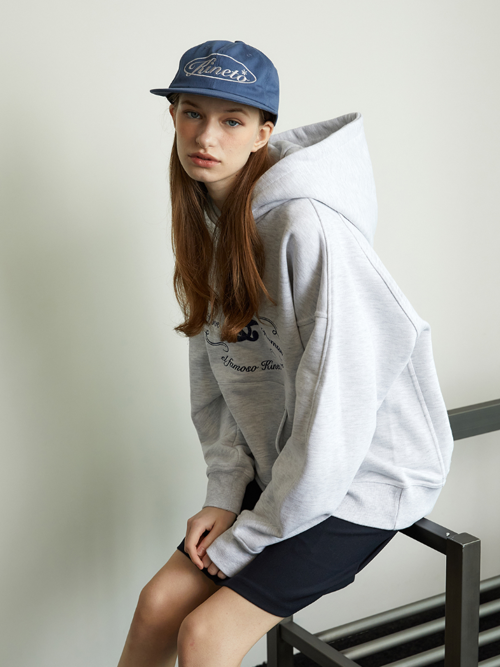 Classic Embroidery Hoodie_Bright Melange