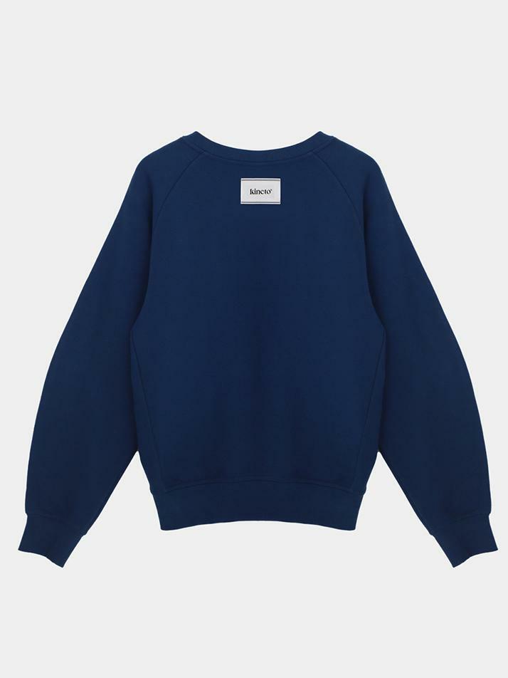 Emblem Brooch Sweatshirt _Yale Blue