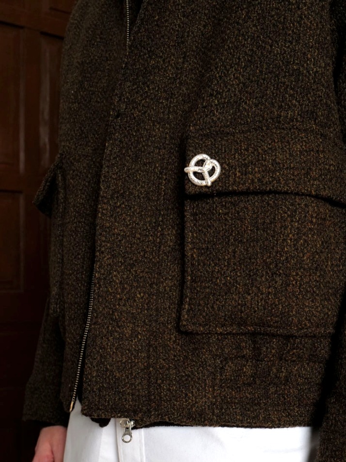 Prezel Brooch_Silver