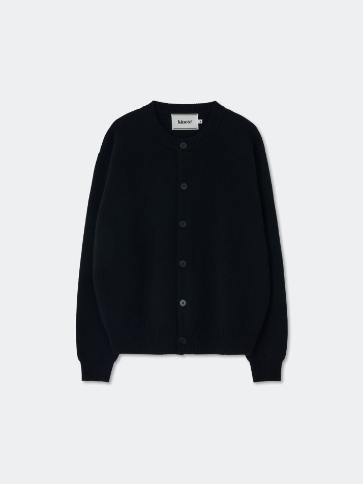 Herrash Round Neck Cardigan_Black