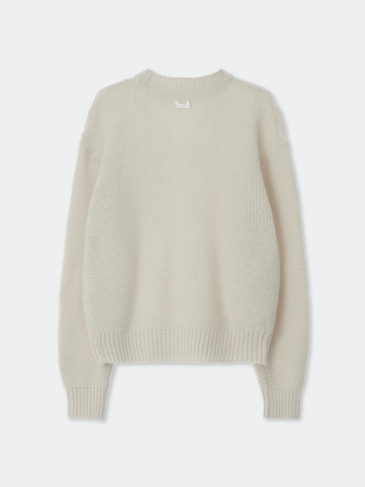 Mohair Fisherman Sweater_Cream