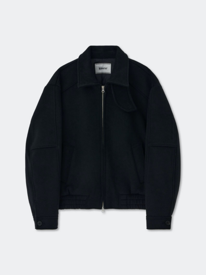 Destroyed Cutting Blouson Jacket_Black