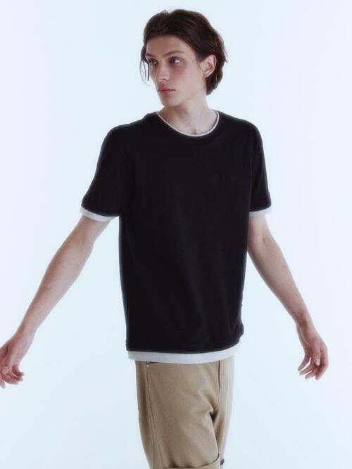 90's Vintage Layered T-Shirt_Black