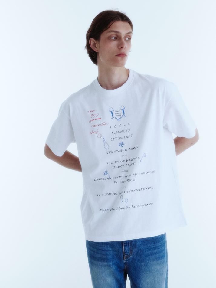 Room Service Menu T-Shirt_White