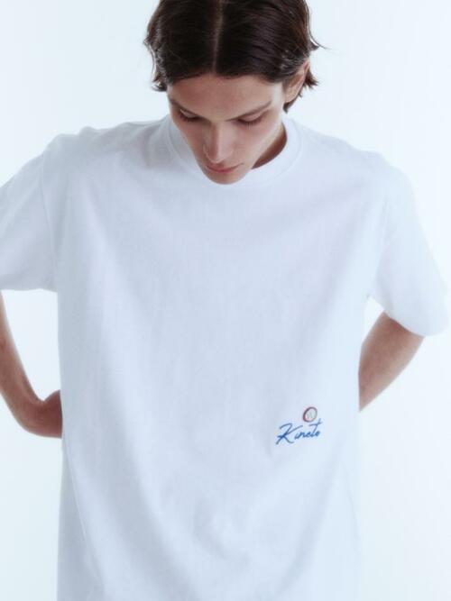 Classic Lettering Emblem T-Shirt_White