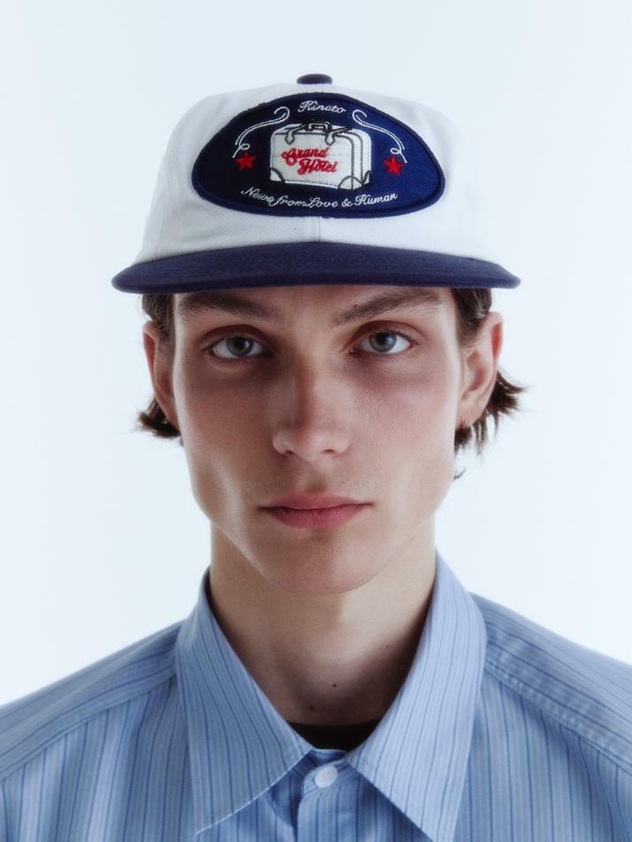 Grand Hotel Luggage Ball Cap_Cream/Navy