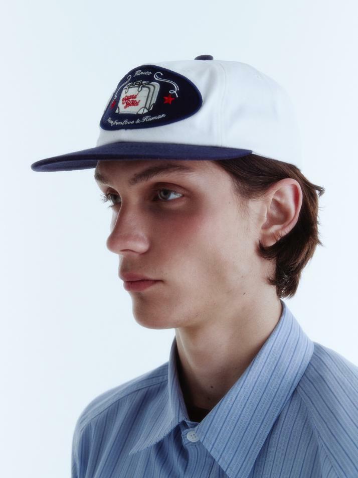 Grand Hotel Luggage Ball Cap_Cream/Navy