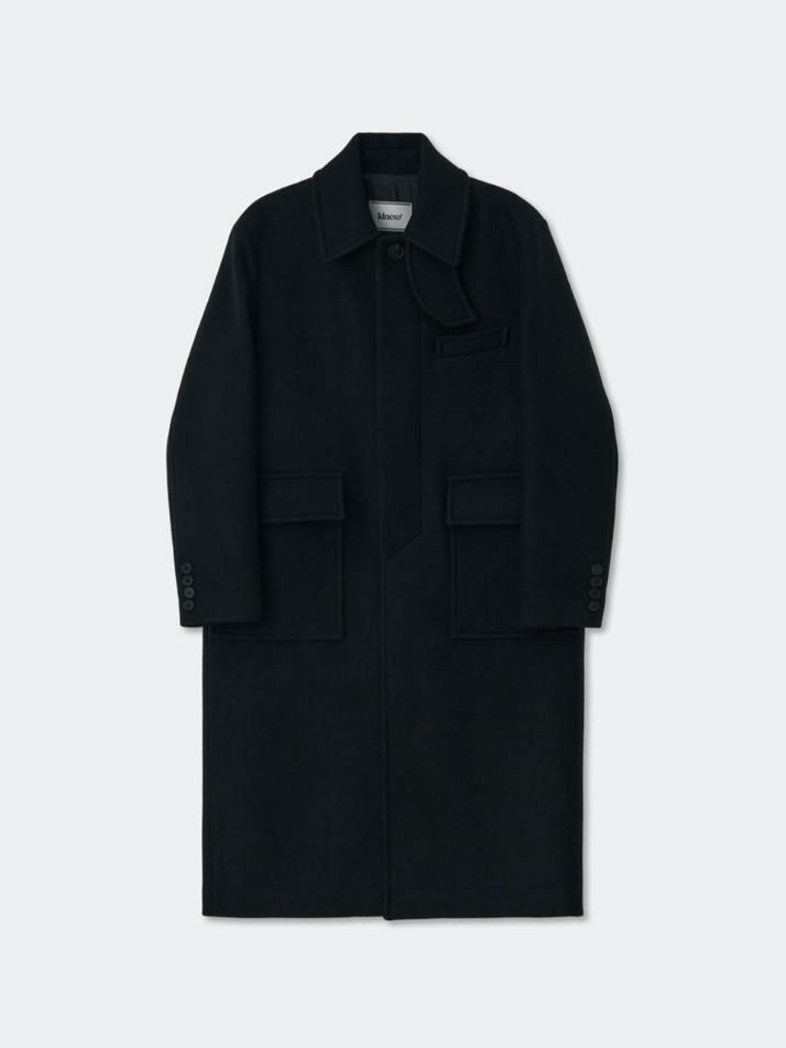 Essential Wool Felt Mac Coat_Black