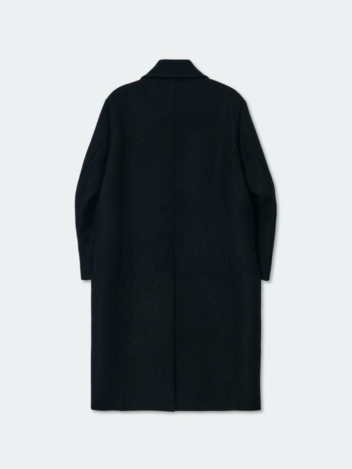 Essential Wool Felt Mac Coat_Black