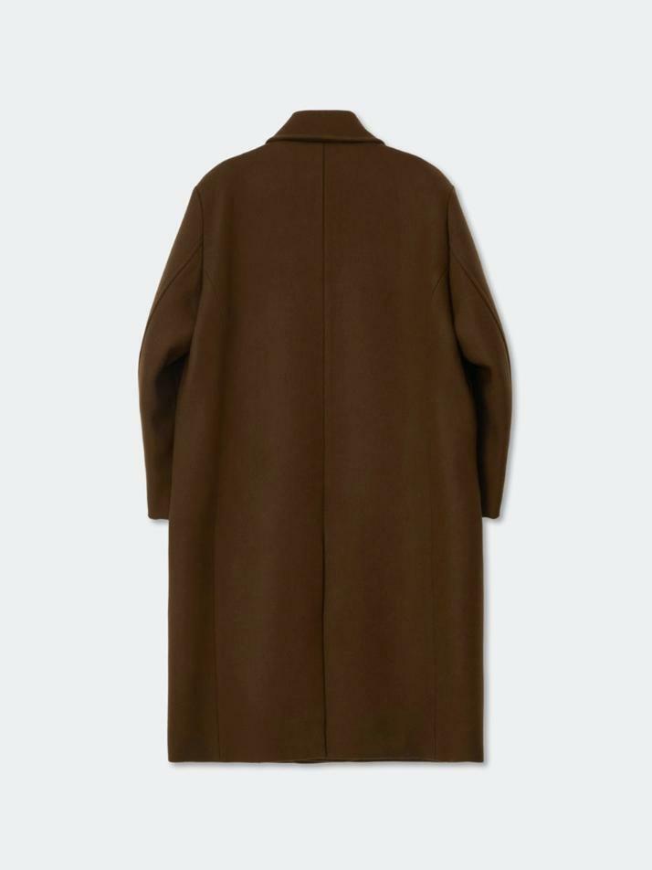 Essential Wool Felt Mac Coat_Brown