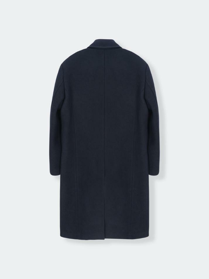 Essential Wool Felt Mac Coat_Navy