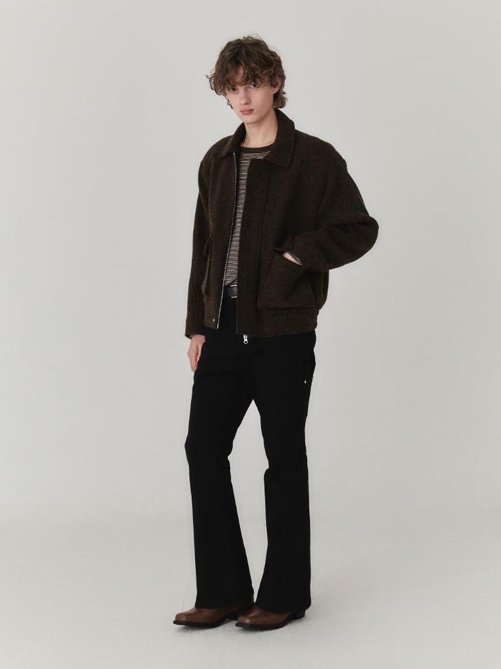 Double Pocket Blouson Jacket_Brown