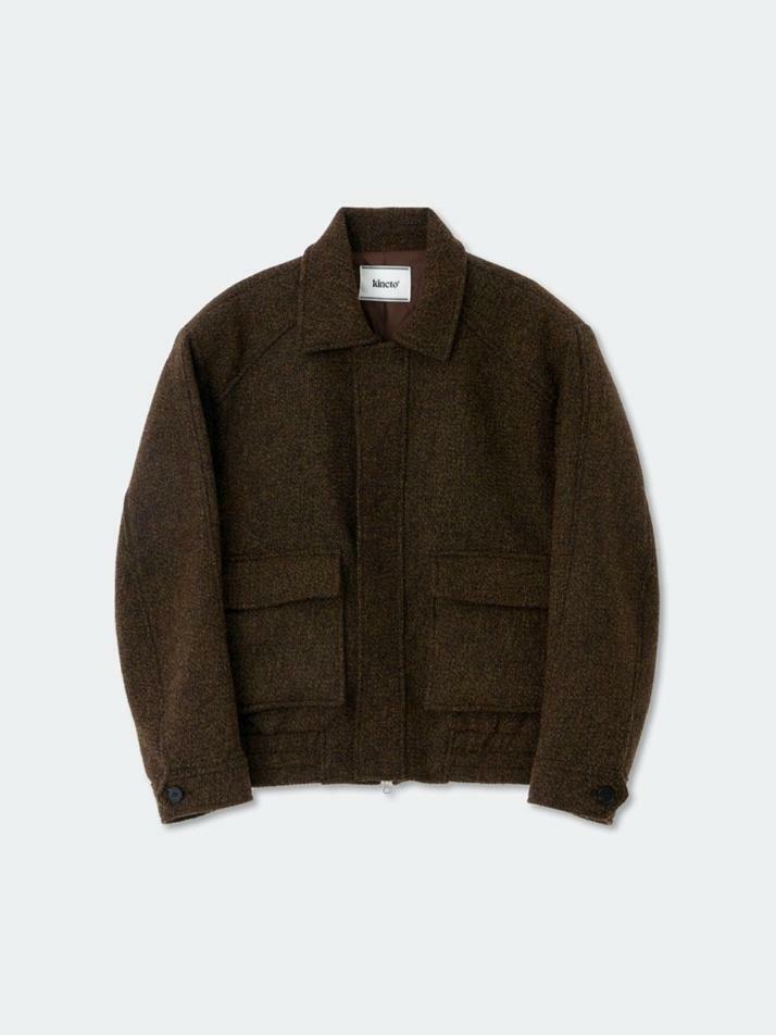 Double Pocket Blouson Jacket_Brown
