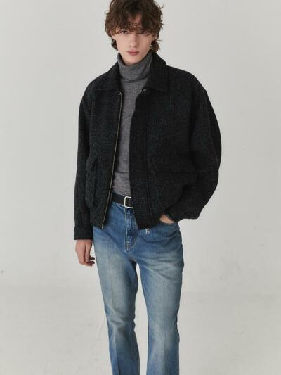 Double Pocket Blouson Jacket_Black
