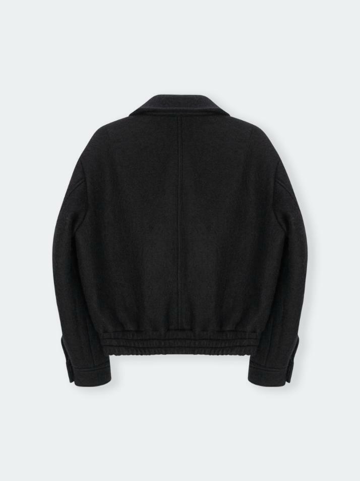 Misty Brushed Wool Jacket_Black