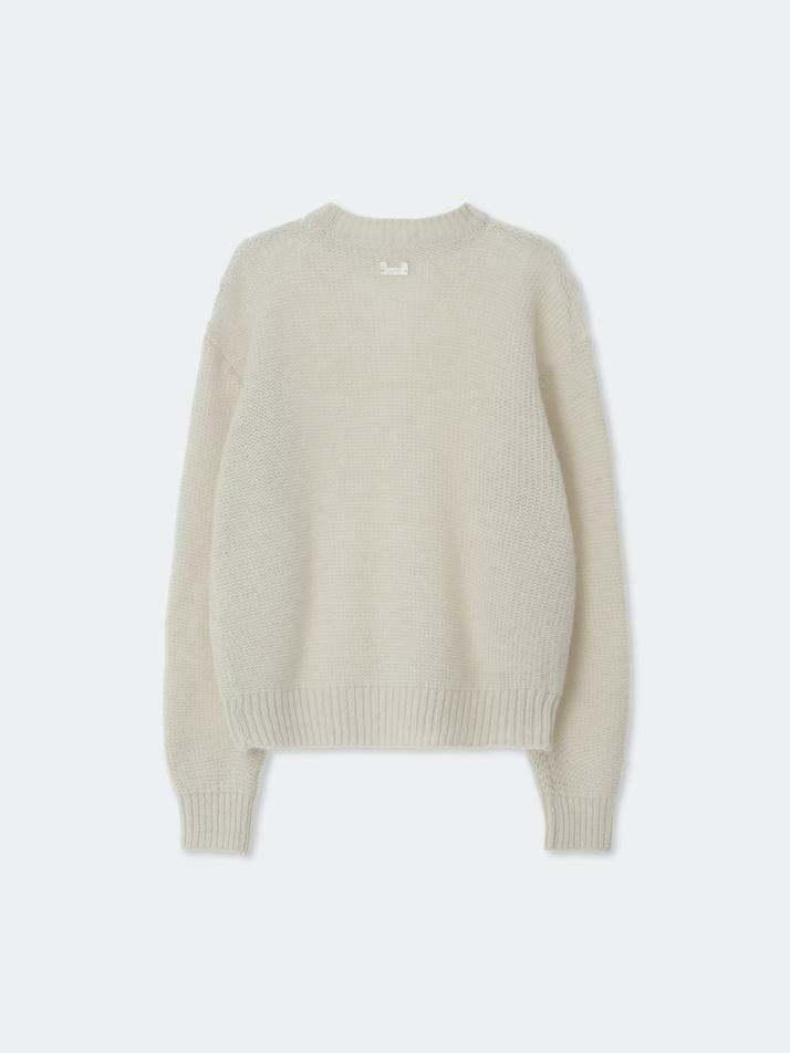 Mohair Fisherman Sweater_Cream