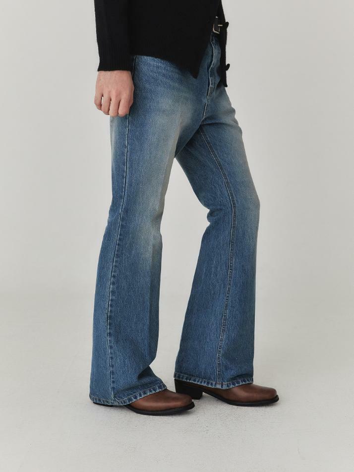 Classic Flare Denim Pants_Blue