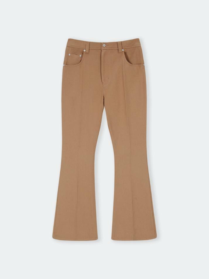 Carpenter Cotton Flare Pants_Camel