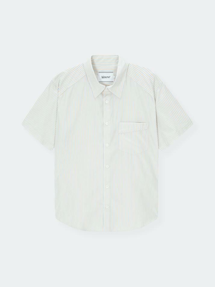 Viela Stripe  Cotton Shirt_Butter Cream