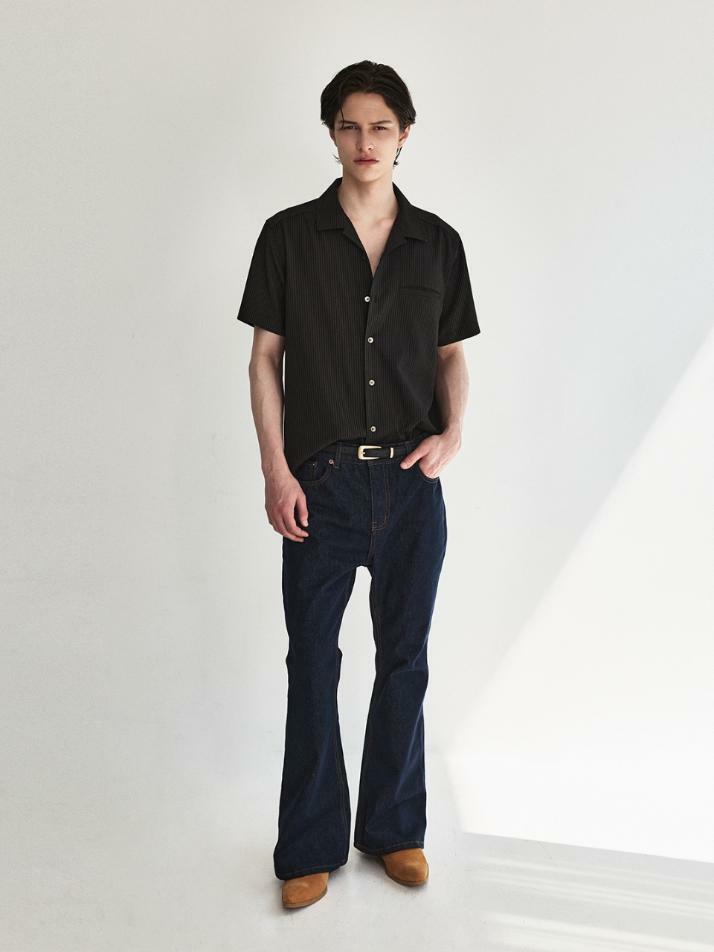 Classic Selvedge Flare Denim Pants_Indigo Blue