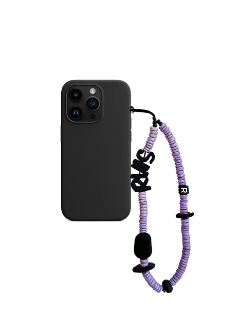 nature beads phone strap violet