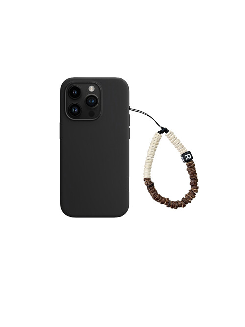 bebe beads phone strap cream+c.brown