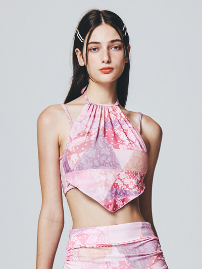 스커트 쇼츠_페이즐리 핑크