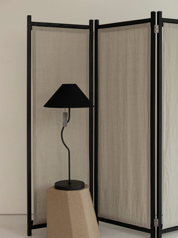 Room Divider 01 Black / Walnut / Oak