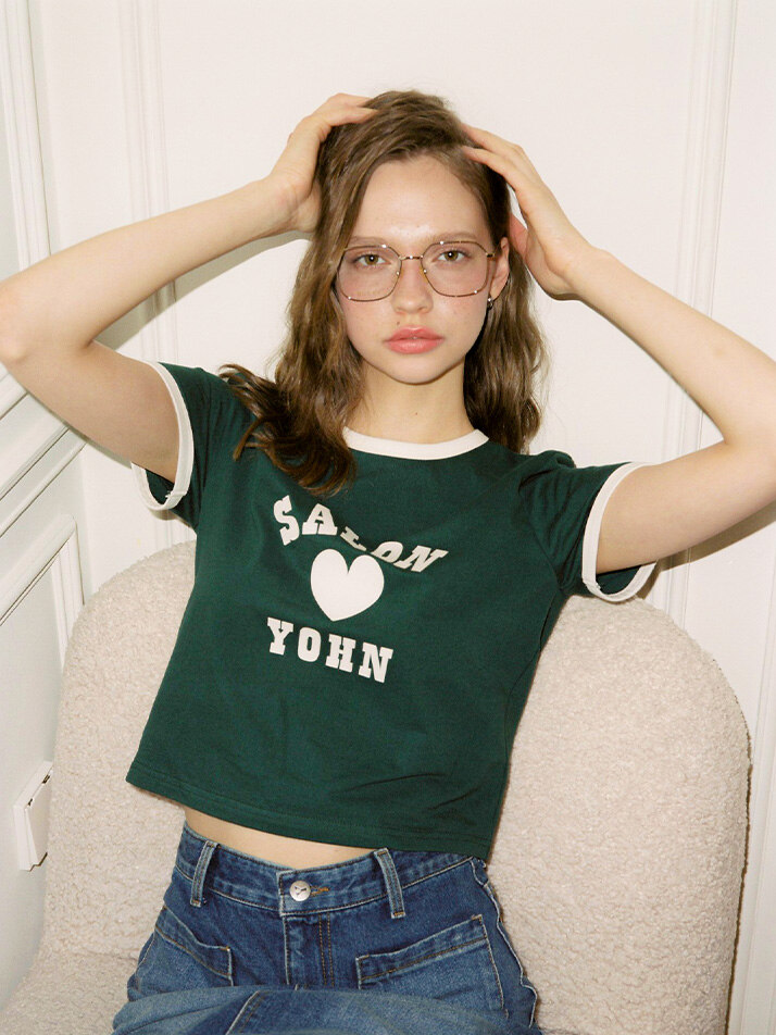 Yohn Heart T_ Green