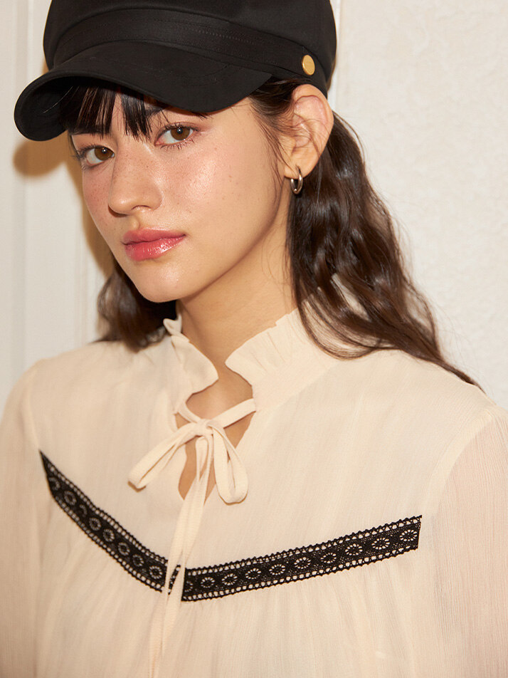 Romantic Chiffon  Dress_ Ivory