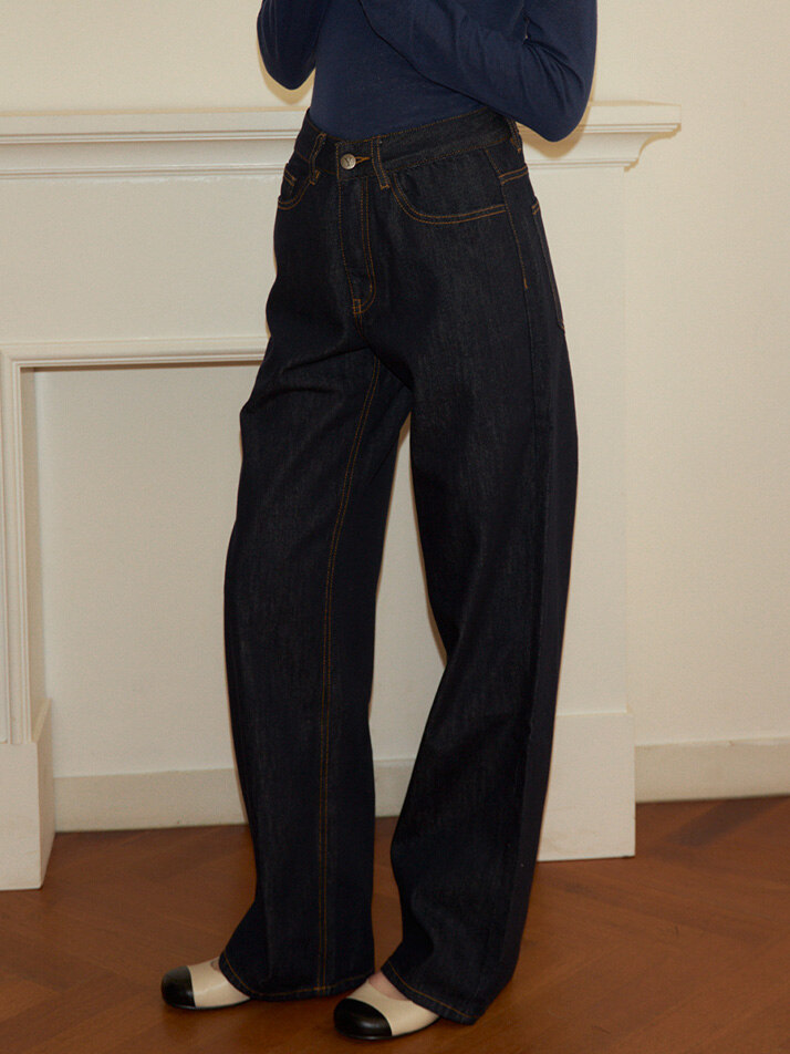 Loose Fit Denim Pants_ Raw