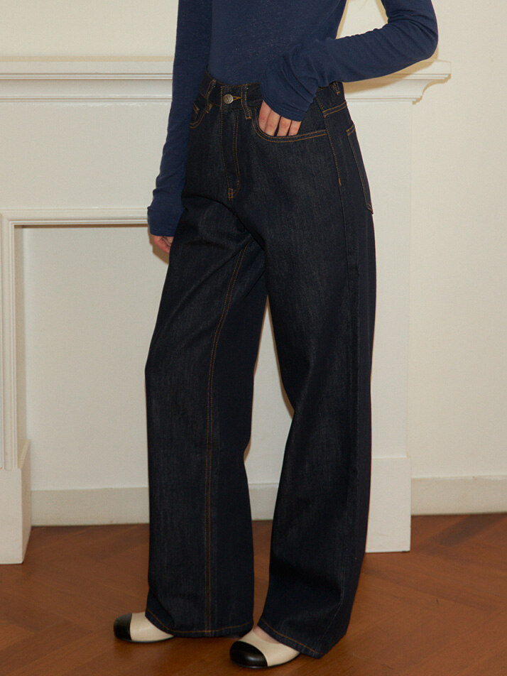 Loose Fit Denim Pants_ Raw