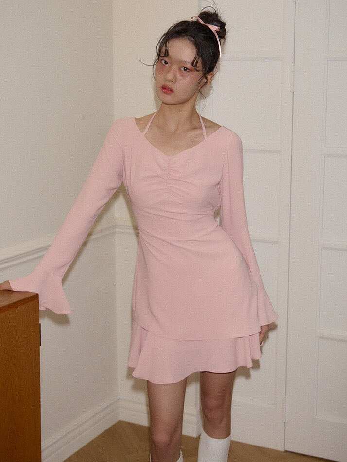Ballet Mini Dress_ Peach