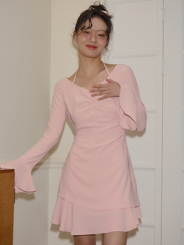 Ballet Mini Dress_ Peach