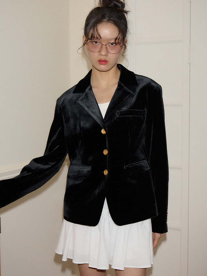 Classic Velvet Collar Jacket 